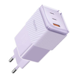 GaN 67W verkkolaturi Mcdodo CH-1502 2x USB-C, USB-A (violetti)