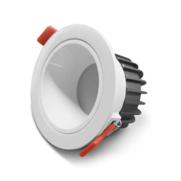 Gledopto GL-D-006P Zigbee Pro (Zigbee 3.0 + RF-vastaanotin) älykäs upotettu LED-alasvalo (550 lumenia. IP54), valkoisella kehyks
