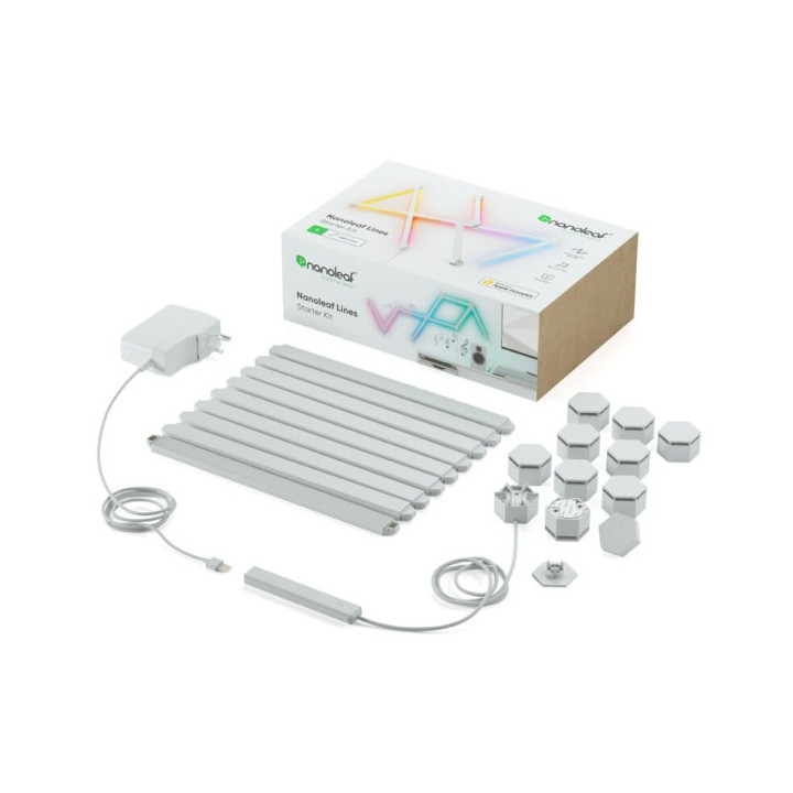 Nanoleaf Lines Starter Kit - listwy świetlne (15 sztuk, 1 valvonta)