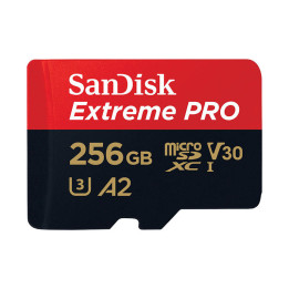Atmiņas karte SANDISK EXTREME PRO microSDXC 256GB 200/140 MB/s UHS-I U3 (SDSQXCD-256G-GN6MA)