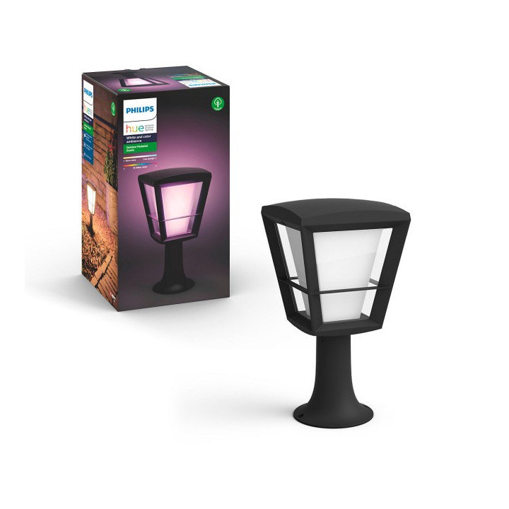 Philips Hue Econic RGBW juodas stulpas 1x15W
