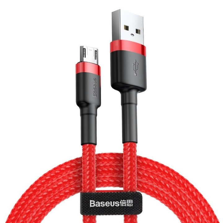 Baseus Cafule USB do microUSB 1.5A 2m (Czerwony)
