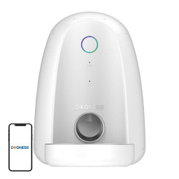Automātiskā mājdzīvnieku barotava ar plastmasas bļodu WIFI mini Dogness (balts)