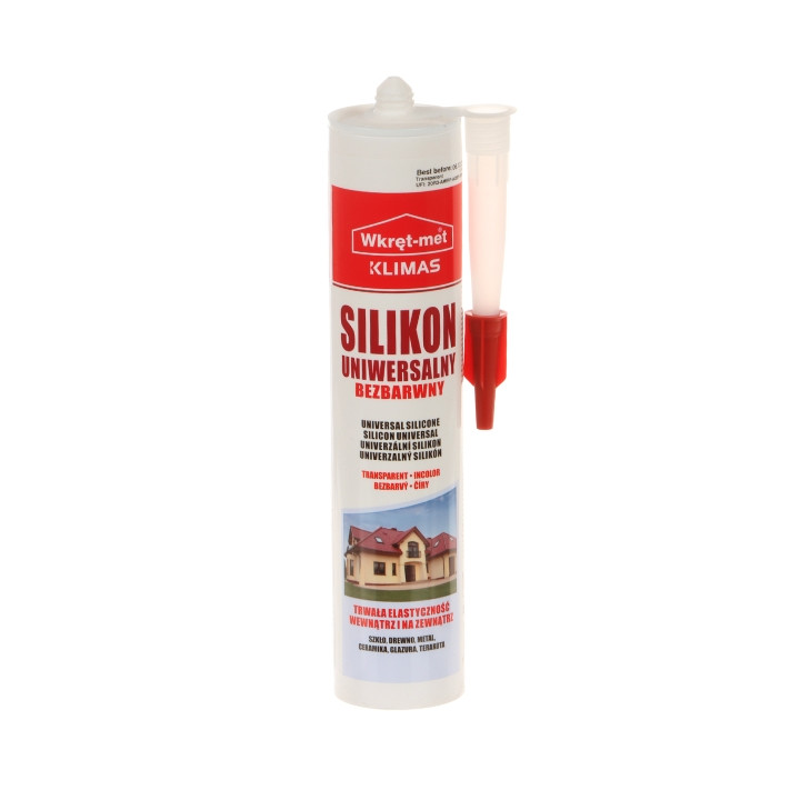 UNIVERSALI SILIKONINĖ KASETĖ SUN-310-BB 310 ml BE SPALVOS WKRĘT-MET KLIMAS