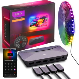 Lytmi Fantasy 3 TV foninio apšvietimo rinkinys HDMI 2.1 | Taśma LED + Neo Box | dla TV 85-90 cali, Sync Box