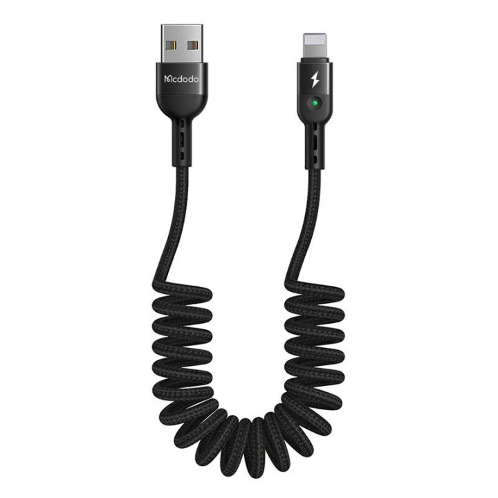 USB-Lightning-kaapeli, Mcdodo CA-6410, jousi, 1,8 m (musta)