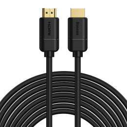 Baseus 2x HDMI 2.0 4K 30Hz kabelis, 3D, HDR, 18Gbps, 8m (melns)