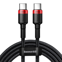Baseus Cafule PD2.0 100 Вт флэш-зарядка USB для кабеля Type-C (20 В 5 А) 2 м красный + черный