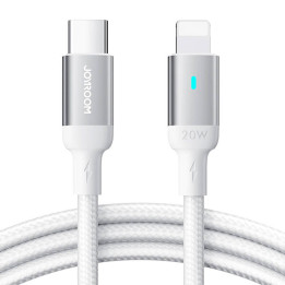 Joyroom S-CL020A10 (valkoinen) USB Lightning Type C 20W 2m kaapeli