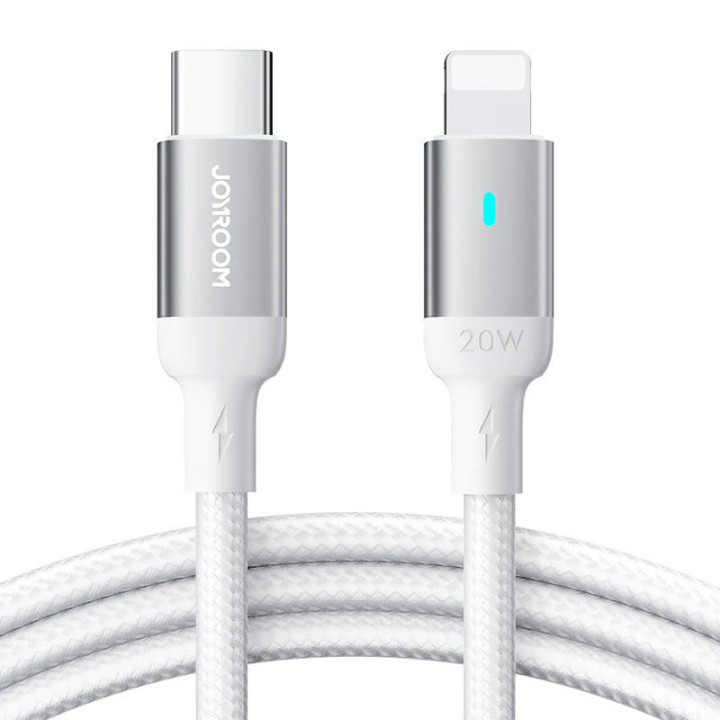 Joyroom S-CL020A10 (valkoinen) USB Lightning Type C 20W 2m kaapeli