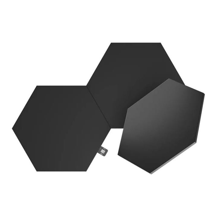 Nanoleaf Shapes Hexagons Expansion Pack - dodatkowe panele świetlne (3 panele świetlne) (musta)