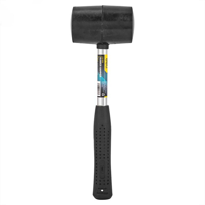 Резиновый молоток Deli Tools EDL5616, 0,5 кг (черный)