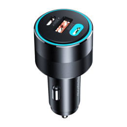 Автомобильное зарядное устройство Choetech TC0011 130 Вт 2x USB C 1x USB A (черное)