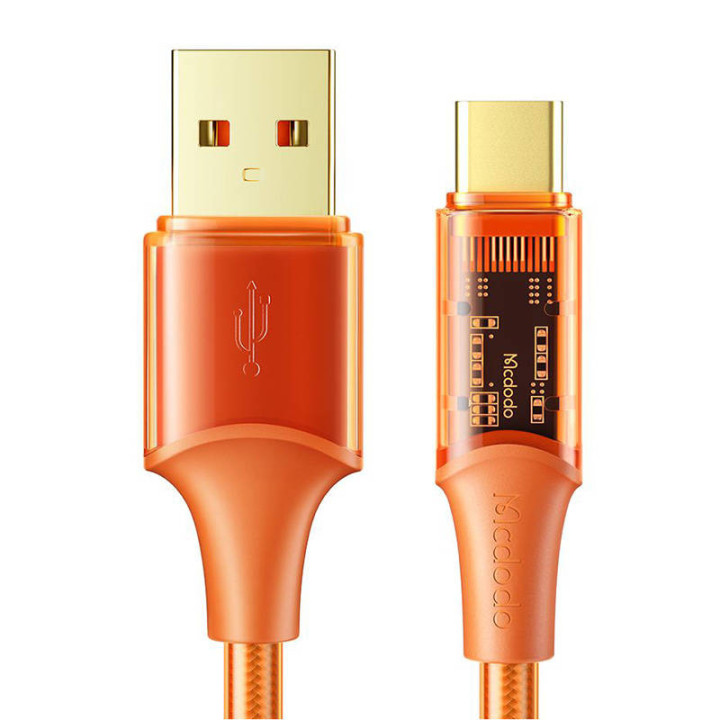 Кабель USB-C Mcdodo CA-3150, 6А, 1,8м (оранжевый)