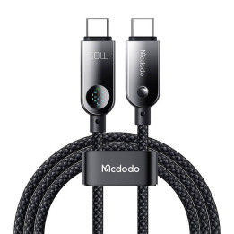 Mcdodo CA-4780 USB-C–USB-C 60 W datakaapeli 1,2 m (musta)