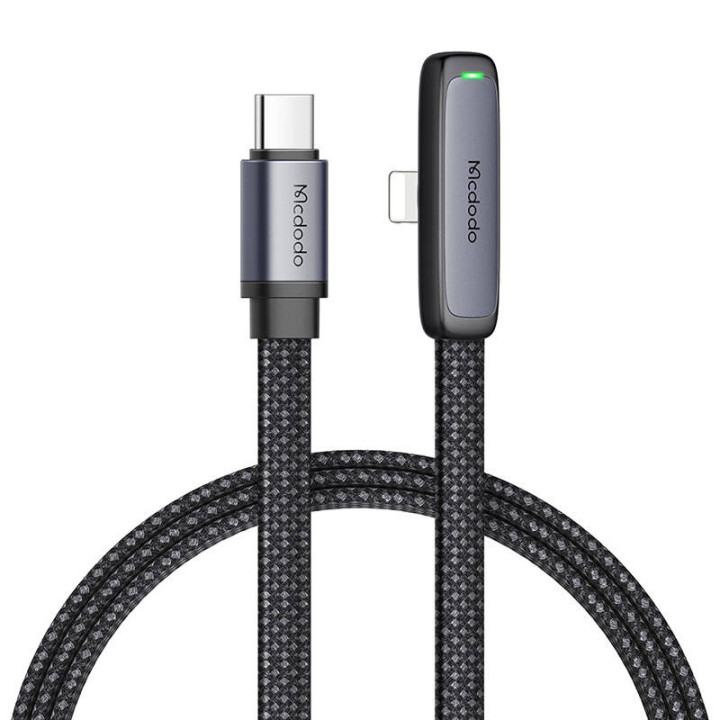 USB-C-salamakulmakaapeli Mcdodo CA-3351, 1,8 m (musta)