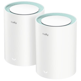 CUDY M1300(2-PACK) Wi-Fi Mesh System 2-Pack, 2.4 GHz 300 Mbps + 5 GHz 867 Mbps