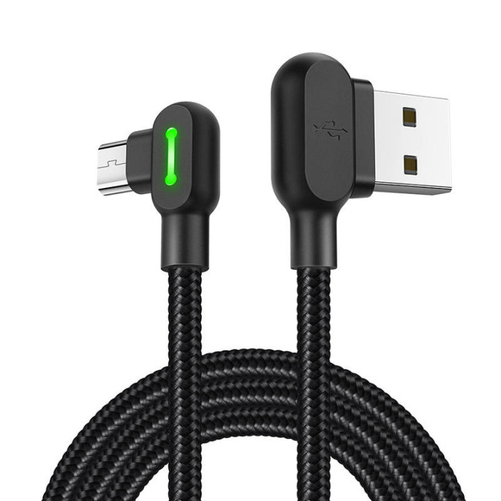 Кабель USB-Micro USB Mcdodo CA-5280 LED, 1,8 м (черный)