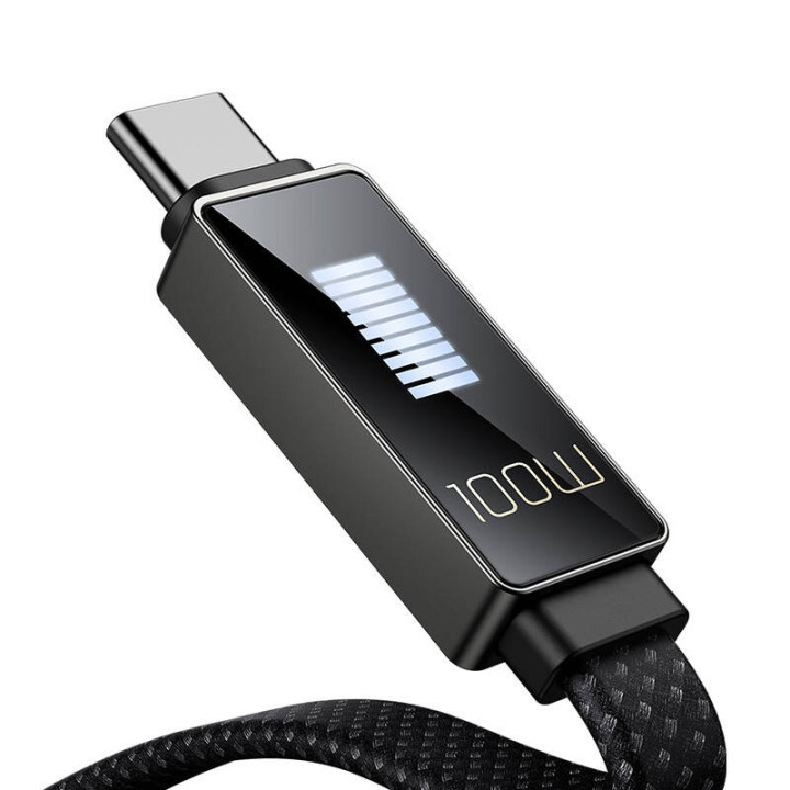 Kaapeli Mcdodo CA-4470 USB-C - USB-C, näyttö 100 W 1,2 m (musta)