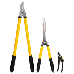 Dārza rīku komplekts 3 gab. Deli Tools EDL580003 (dzeltens)