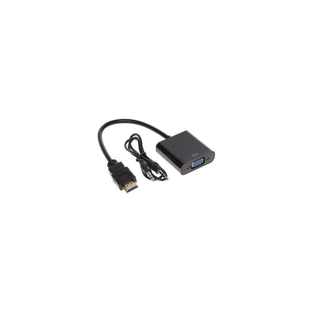 KONVERTERIS HDMI/VGA+AU-ECO-3