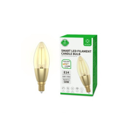 WOOX R5141 Älykäs älypolttimo Retro WiFi LED 4,9W Filamentti E14 C37