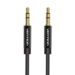 Cable Audio 3,5 mm mini ligzda Vention BAGBD 0,5 m Black Metal
