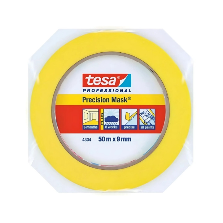 MASKĒŠANAS LENTE PRECISION-MASK/50X9/YW TESA
