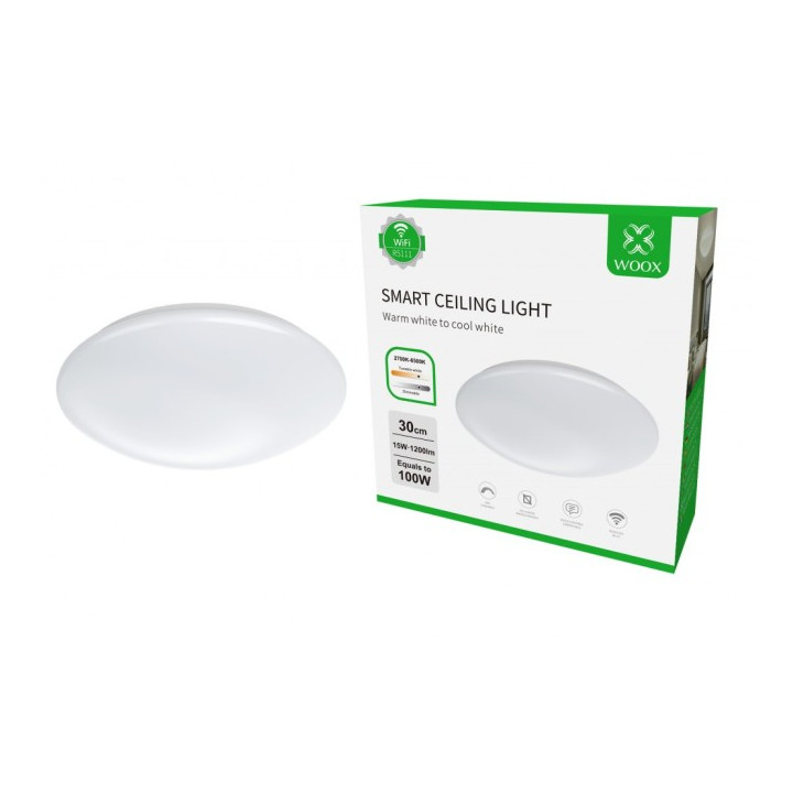 WOOX R5111 Intelligent smart LED lubinis šviestuvas 30cm, valdomas nuotoliniu būdu, WiFi