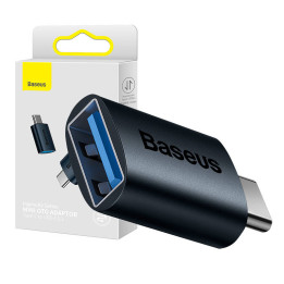 USB-C adapter USB-A Baseus Ingenuity, OTG (niebieski) jaoks