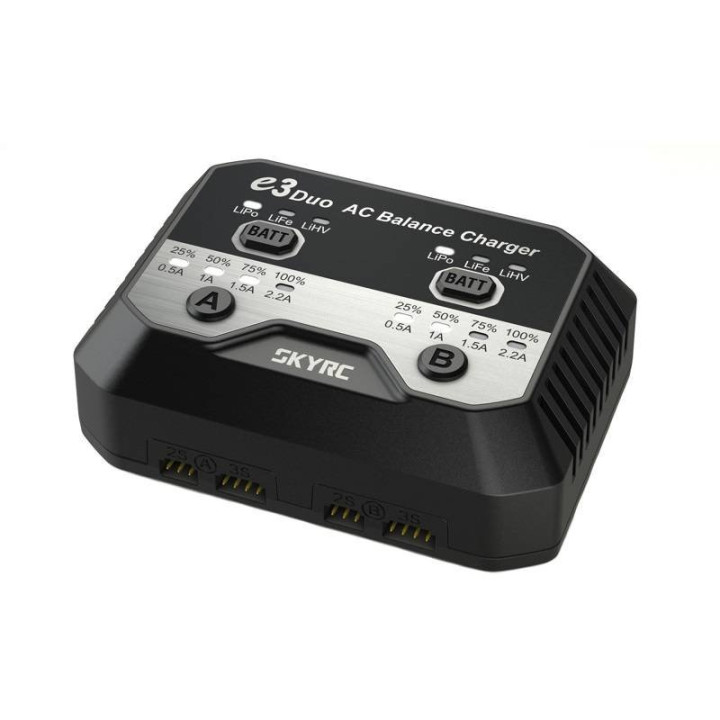 Laturi SkyRC e3 Duo 2x20W