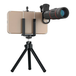 APEXEL APL-T18ZJ 18X kameras objektīvs ar statīvu (melns)