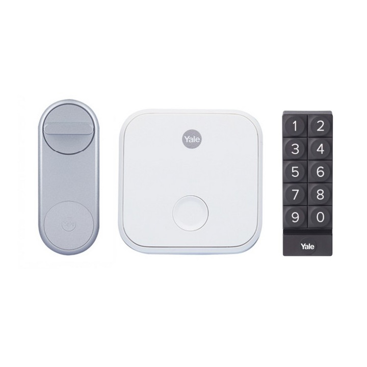 Yale Linus® Smart Lock (sudraba krāsā) + tilts + tastatūra
