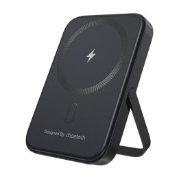 Choetech B742 5000mAh 20W PD magnētiskā barošanas bloks ar statīvu (melns)