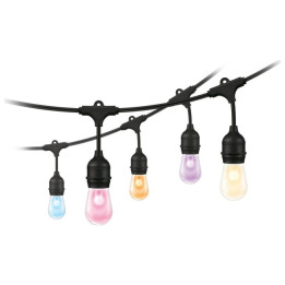 WiZ outoor string,12W,2700-5000 (RGB),IP65 (sovitin IP44),musta