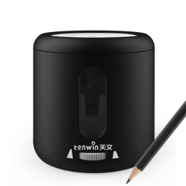 Darbināms zīmuļu asināmais Tenwin 8035-1 akumulators / USB (melns)