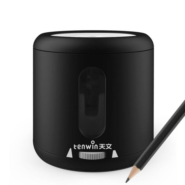 Точилка для карандашей Tenwin 8035-1 Аккумулятор/USB (черная)