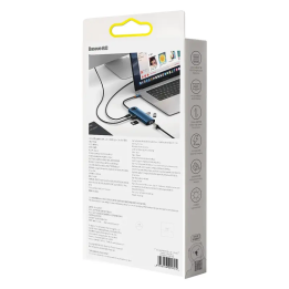 Baseus Hub Adapter 8in1 USB-C - 3x USB 3.0 + HDMI + USB-C PD 4K HD
