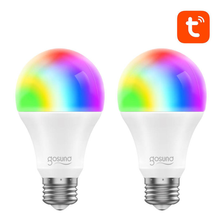 Smart Bulb LED WB4 (2-pakk) Gosund (RGB) E27 Tuya