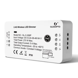 Gledopto GL-C-009P, Zigbee Pro Dimmer LED-ohjain (Zigbee+RF) 12V-54V DC