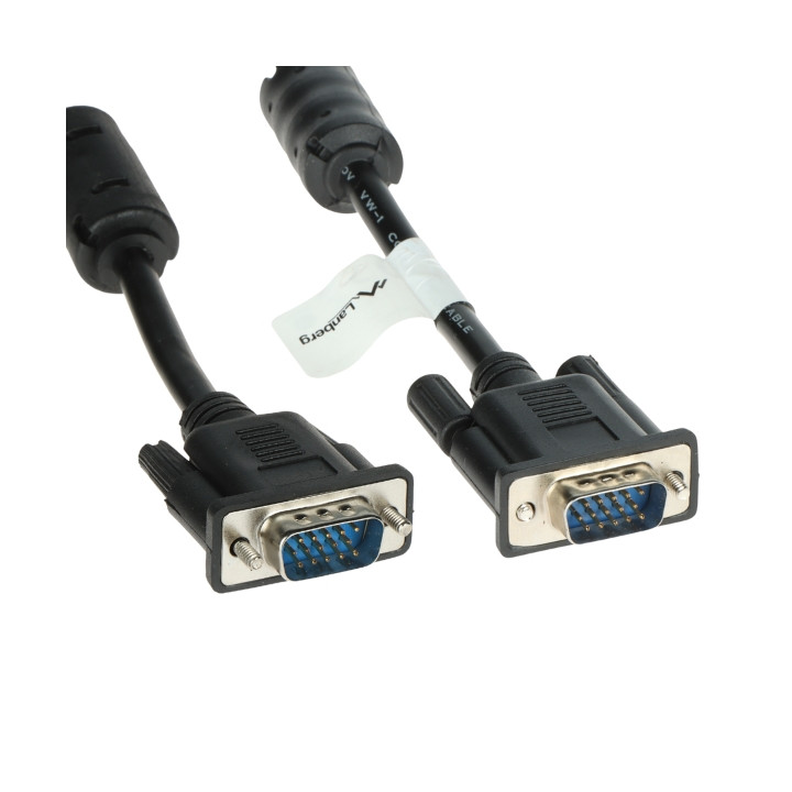 Lanberg VGA-5.0-WW/L 5м VGA кабель штекер-штекер