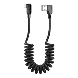 USB-Lightning-kaapeli, Mcdodo CA-7300, kulma, 1,8 m (musta)