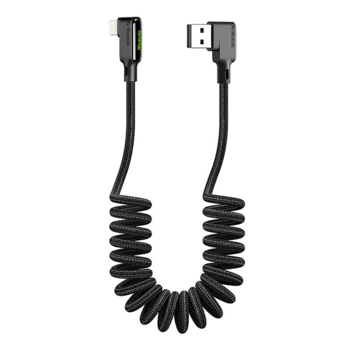 USB-Lightning-kaapeli, Mcdodo CA-7300, kulma, 1,8 m (musta)