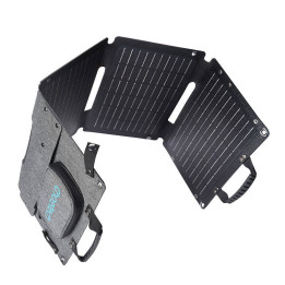 Choetech SC006 taitettava aurinkolaturi 40W 1xUSB QC, 1xUSB-C PD (harmaa)