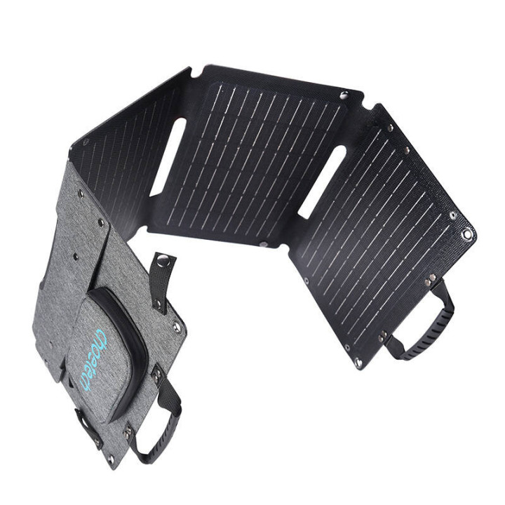 Choetech SC006 salokāms saules lādētājs 40W 1xUSB QC, 1xUSB-C PD (pelēks)