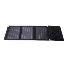 Salokāms saules enerģijas lādētājs Choetech SC005 22W 2xUSB (melns)