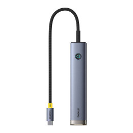Hub 7w1 Baseus UltraJoy USB-C - HDMI +2xUSB3.0+PD+SD/TF+3.5mm (harmaa)