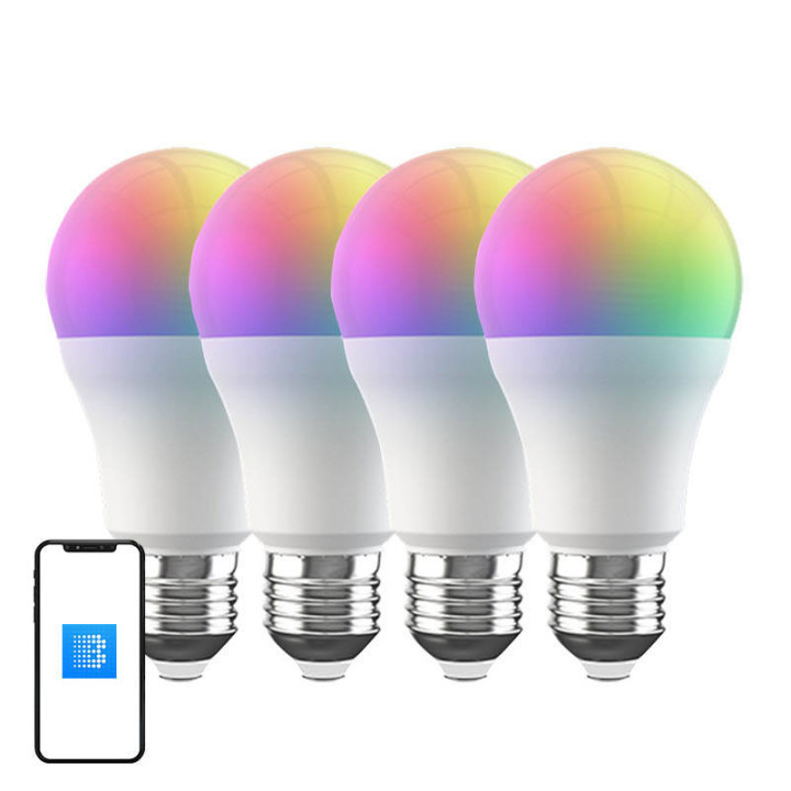 Smart BLU LED RGB Broadlink LB4E27 spuldze (4 iepakojumi)