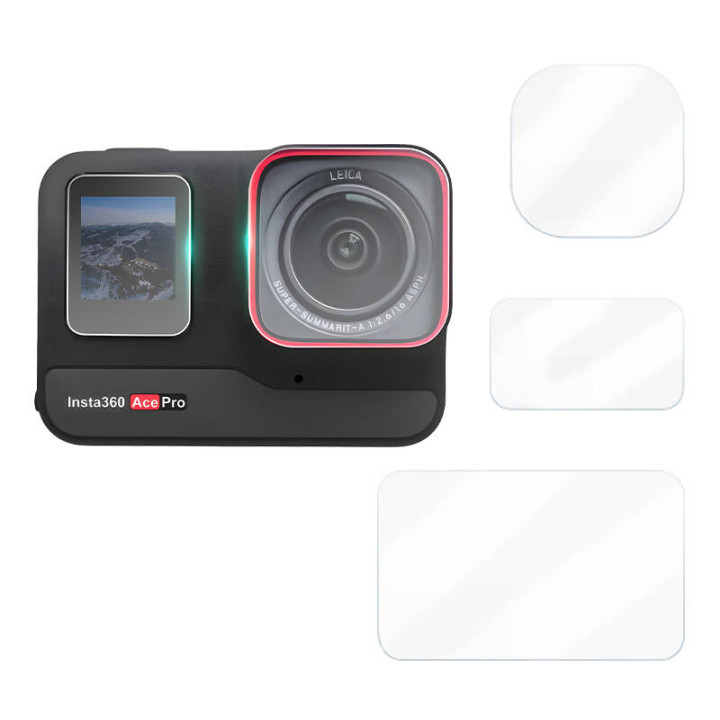Rūdīts stikls un PET plēve Sunnylife priekš Insta360 Ace Pro