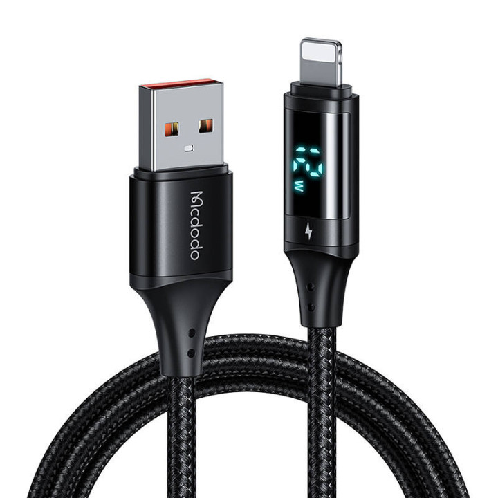 Digitaalinen näyttö USB-Lightning Data -kaapeli Mcdodo CA-1060, 1,2 m